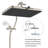 13'' High Pressure 5-Spray Rainfall Shower Head,With 10-Mode Handheld Spray,12'' Adjustable Extension Arm, 71'' Hose-120156889
