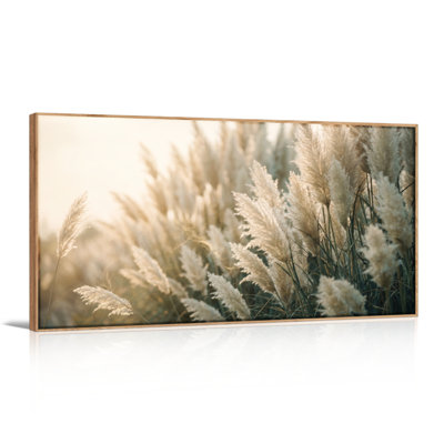 Pampas Grass Canvas Wall Art Set Of 1