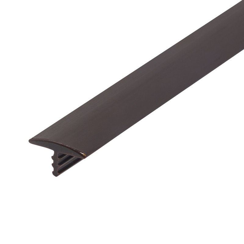Bobine de moulage en T en polyéthylène flexible 1/2 pouce Outwater, Brun foncé