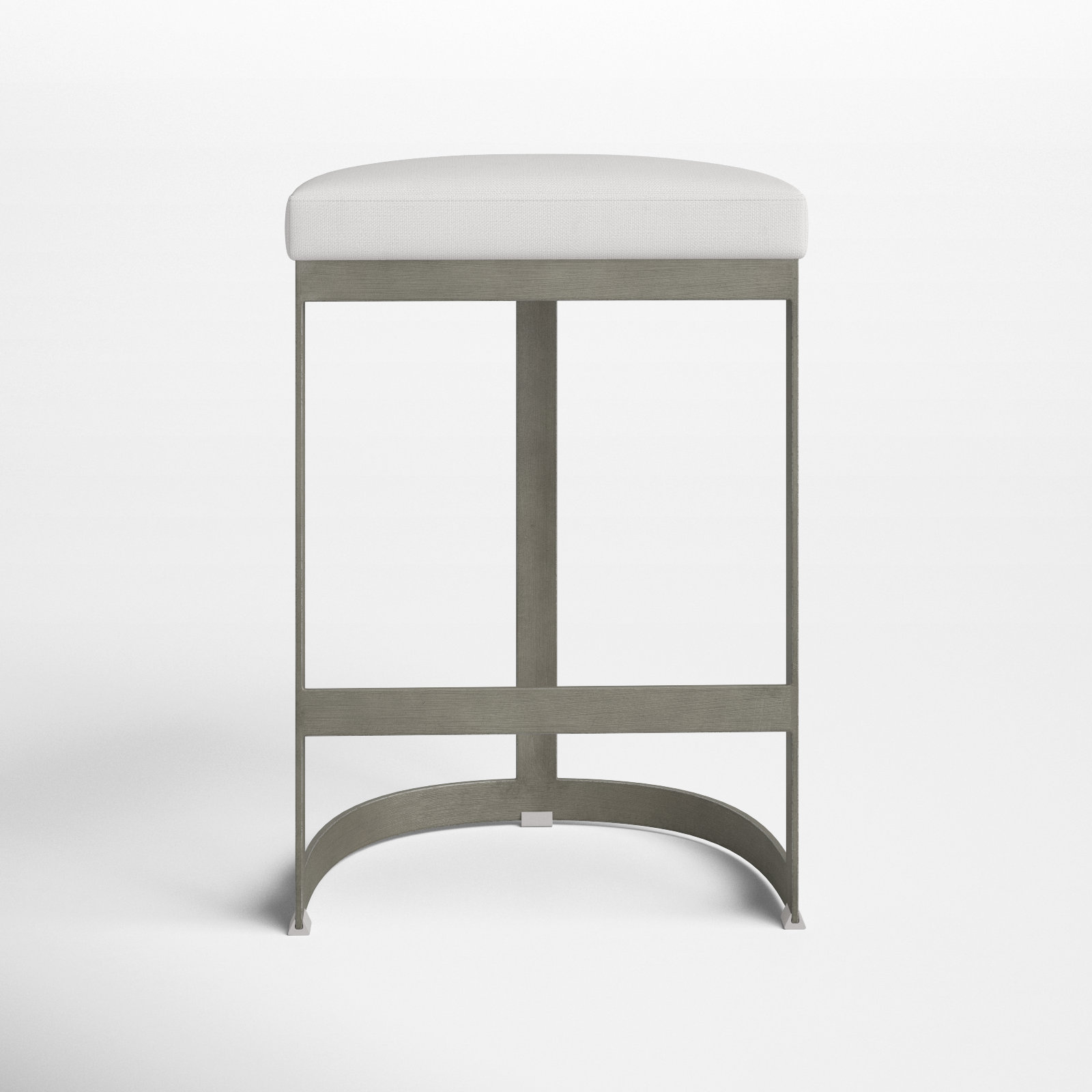 Fleta 26" Bar Stool, Silver
