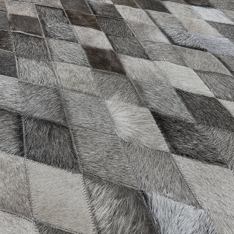 Tapis fait à la main Demeter, Rectangulaire 8 pi x 10 pi, Ombre Mink/Brown