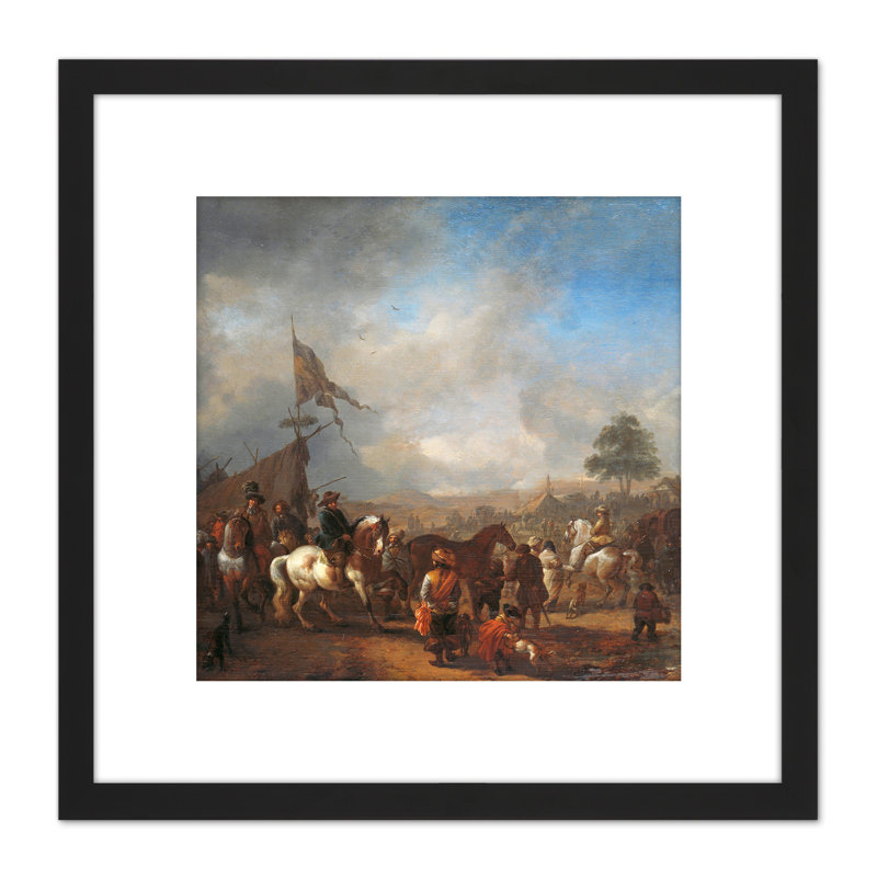 Wouwerman Camp - Single Picture Frame Painting