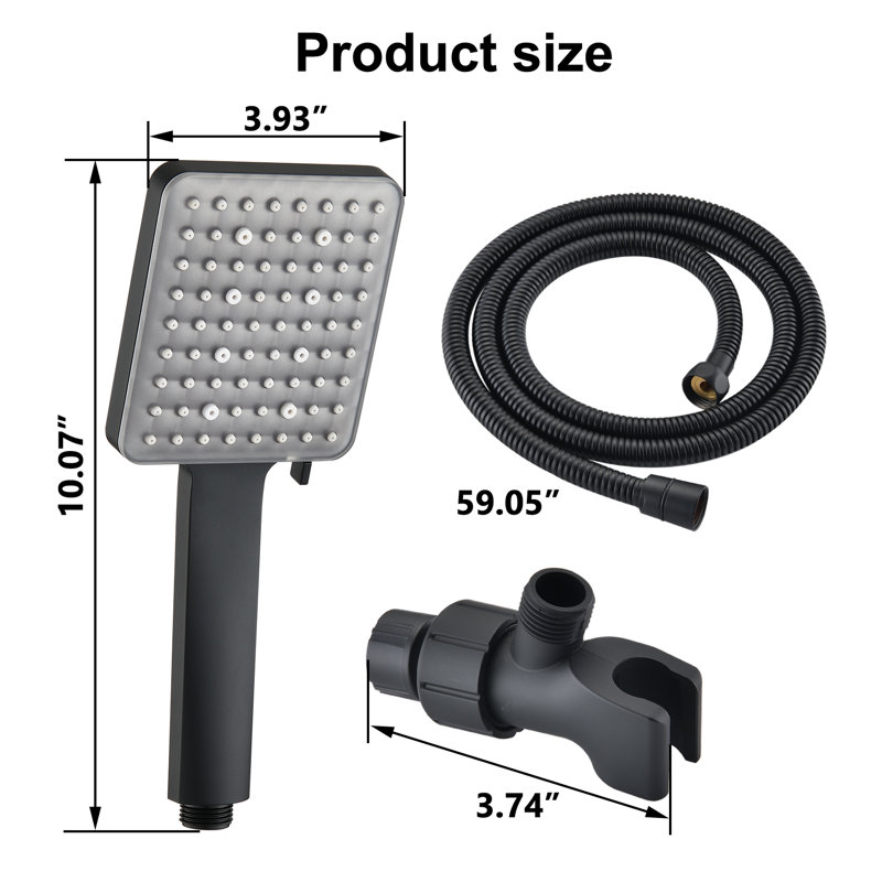 Handheld Shower Head 2.0 GPM GPM, Matte Black