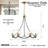 Merton 6 - Light Dimmable Classic / Traditional Chandelier