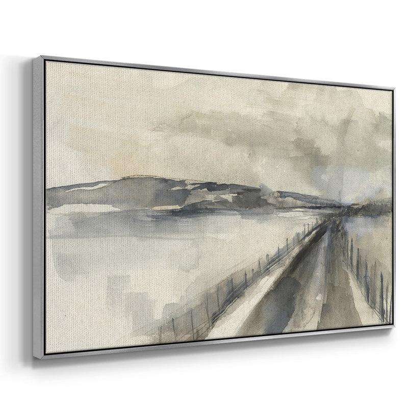 Vanish Pathway II, reproduction d'art sur toile, H 17 po x l 25 po x P 2 po, Argent