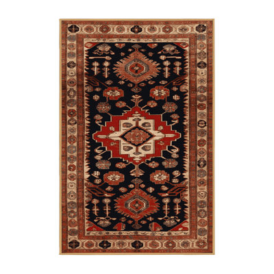 Machine Washable Turkish Brown Area Rug