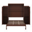 Lit escamotable avec 2 garde-robes et tablette de rangement-977262923-977262933