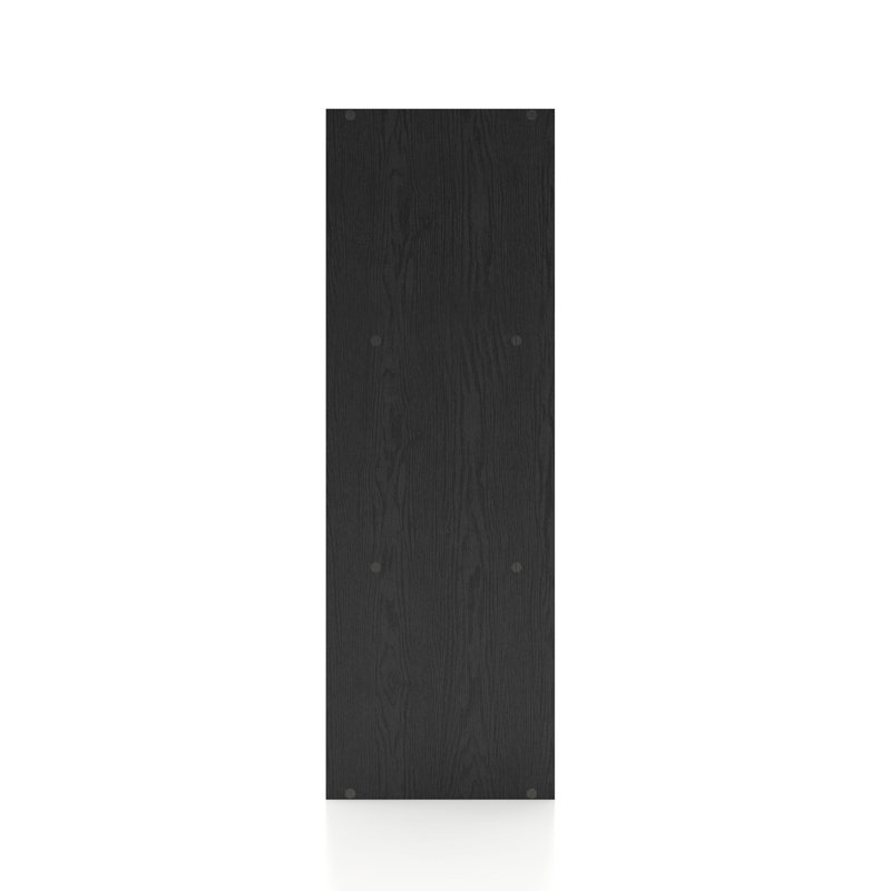Breayla Wood Cube Storage Bookcase, 6-Cube, Black