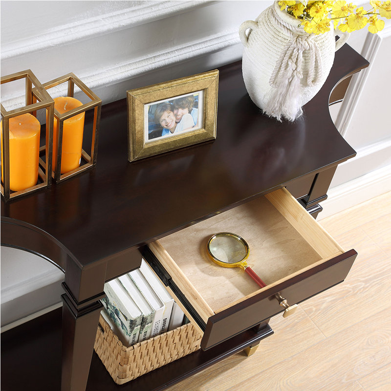 American-style luxury solid wood console table