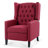 Manual Wing Chair Recliner, High Colorfastness Fabric Chair with Deep Tufted Back | Silver Nailhead Trim, 3 Adjustable Positions for All-Day Comfort-833237050