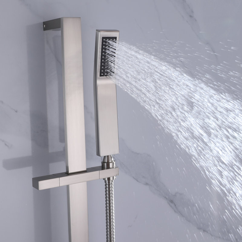 Pomme de douche à main standard, Nickel brossé