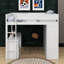 Lit mezzanine double avec placards et bureau-816031751