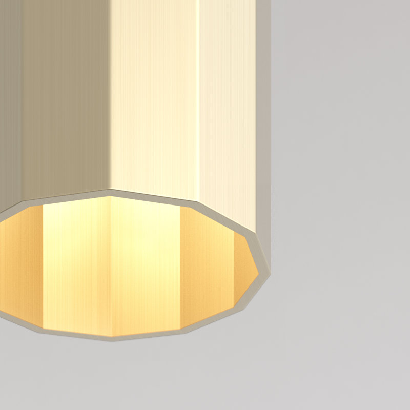 Hashira Pendant, Brushed Gold