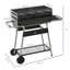 Outsunny 130cm W Portable Charcoal Grill