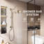 Robinet de douche avec pomme de douche à 2 fonctions 8 pouces-104845186