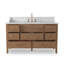 Elliston Single Wide Vanity-Carrara Marble