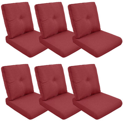 Schutt 22" W Olefin Outdoor Seat/Back Cushion with Removable Zippered Covers 