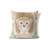 Lil Lying Leopard Flowers Sage Pillow-107792328