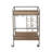 Berklee 6 - Bottle Solid Wood Wine Bottle & Glass Rack in Brown