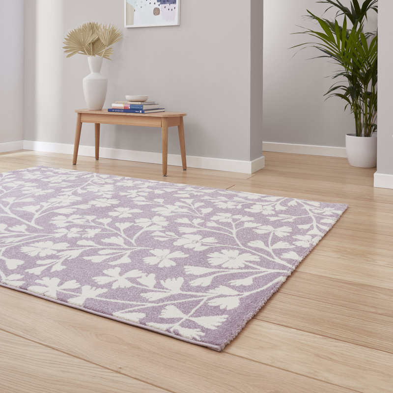 Catherine Lansfield Floral Area Rug, Rectangle 80 x 150 cm