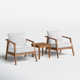 Akiva 2 - Person Patio Conversation Sets with Cushions