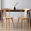 Chaise en bois massif Brannagh avec dossier en forme de Y de 19,3 po de largeur et de style scandinave moderne-836481053