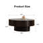 Table basse ovale en forme de piédestal robuste fabriquée à la main-130078506