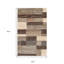 Tapis 5 pi x 8 pi patchwork ardoise résistant aux taches