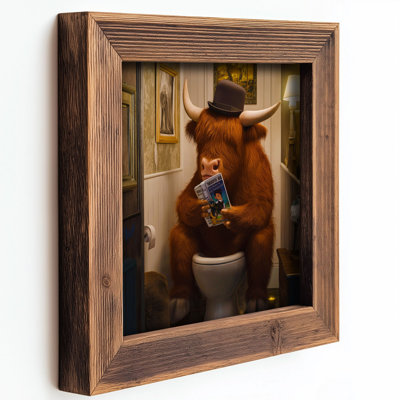 Elegant Decorative Framed MDF Painting, 6.3 x 6.3 x 0.8 inches | 100% MDF with 3 mm Thickness, UV Printed | Stylish 100% Spruce Wood Frame | Perfect for Home Décor, Living Room, or Office Wall Art