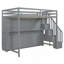 Lit escamotable double sur double avec lève-personne hydraulique et conception de bureau-1060353593