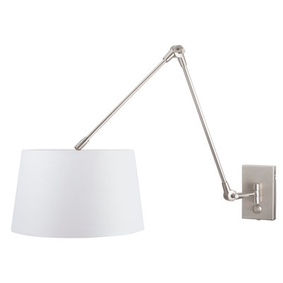 Sakamoto Steel Plug-in Swing Arm Sconce