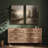 Misty River Landscape Neutral Tones Wall Decor 2 Pieces Framed Print Wall Art-610937303-610937302