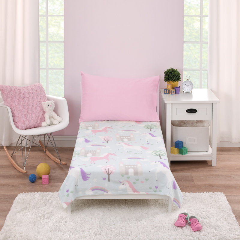 Couverture tout-doux pour tout-petits Unicorn Afsheen Castles and Rainbows