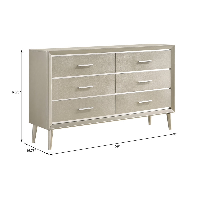 Commode double 6 tiroirs Tatum Everton