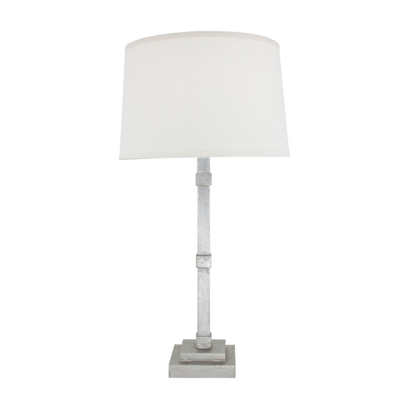 Irina Table Lamp, Antiqued Silver Leaf