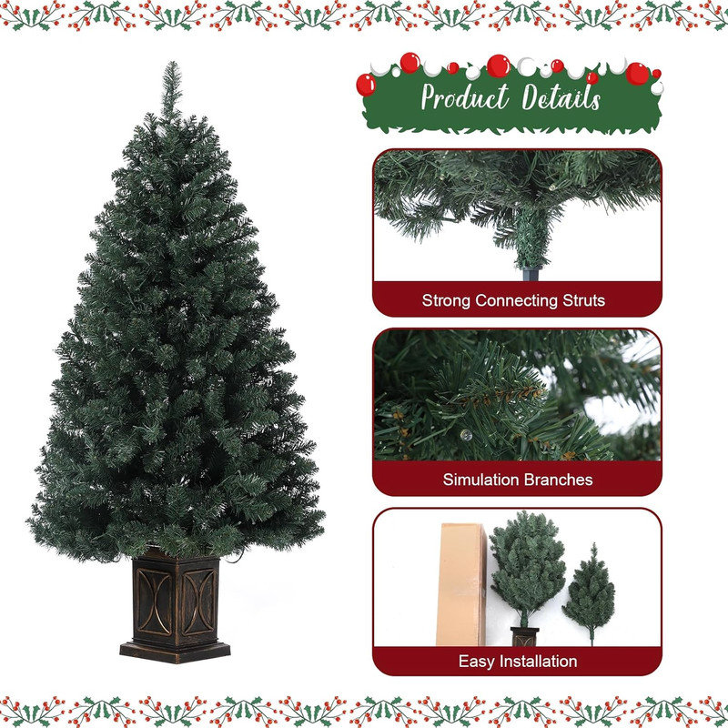 54' H Lighted Artificial Christmas Tree