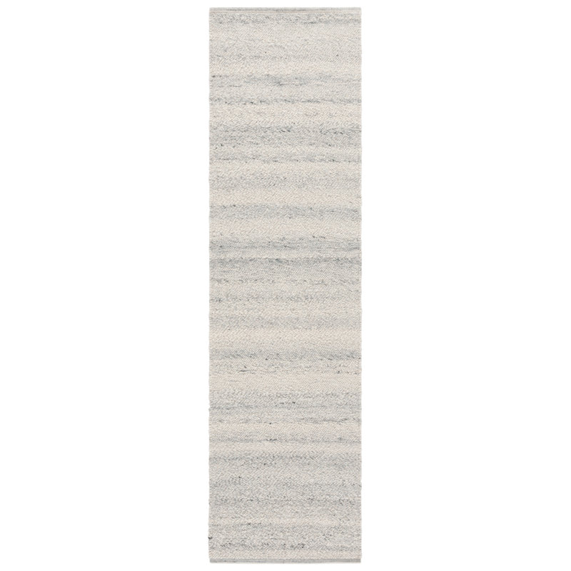 Ezzie Natura Handwoven Wool Rug, Runner 2'3" x 8'