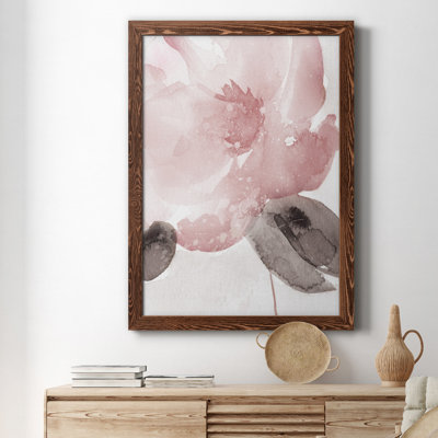Blush Bloom I - peinture sur toile encadrée