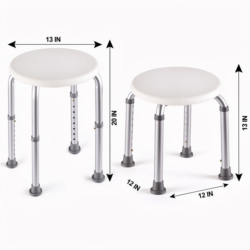 Height Adjustable Medical Shower Stool