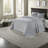 Charming Cottage Reversible Cotton Bedding Set, Grey Queen