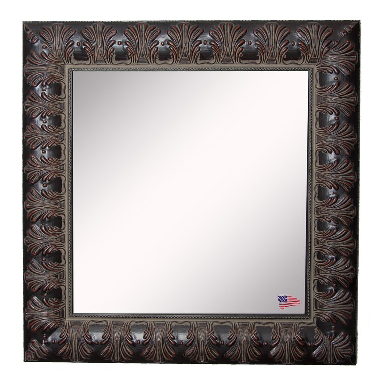 Square Feathered Venetian Accent Wall Mirror