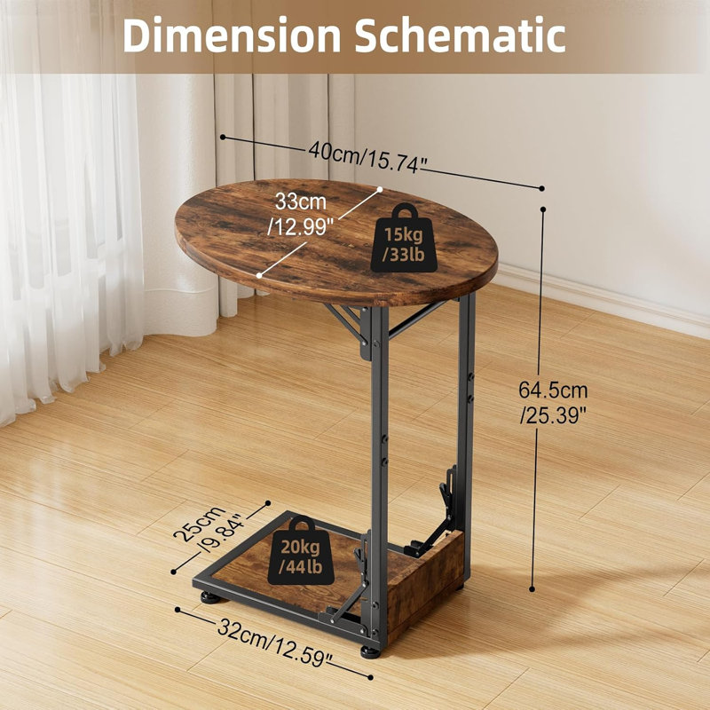 Folding Side Table End Couch Tables,Large