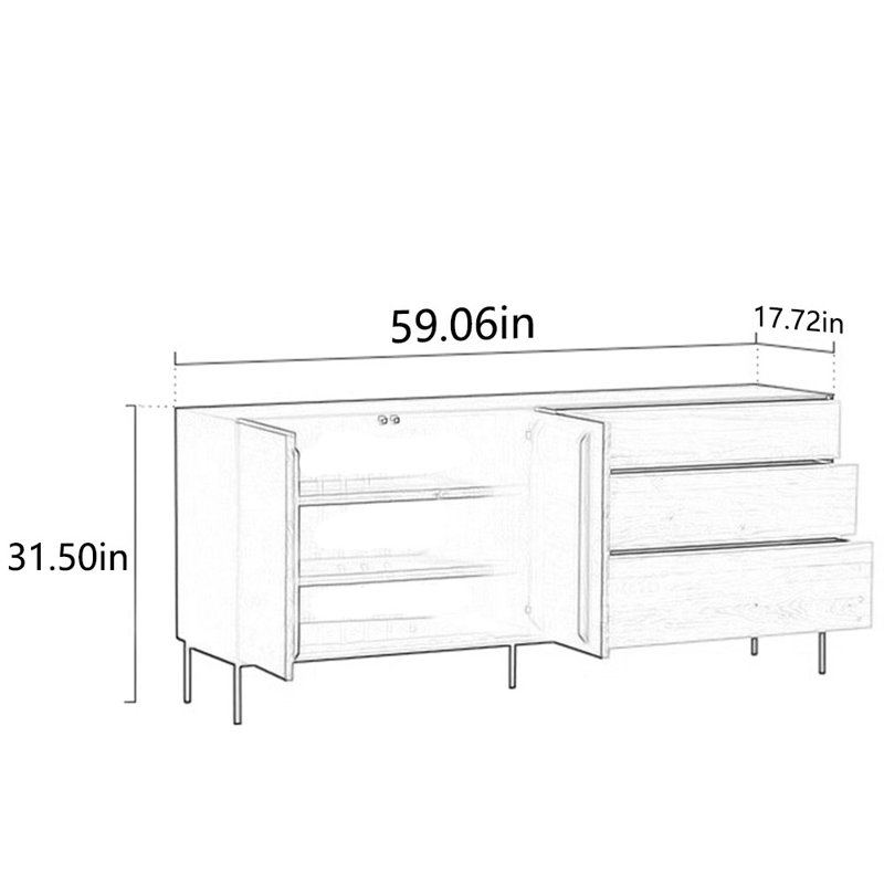 Multi-functional creative bookcase side cabinet