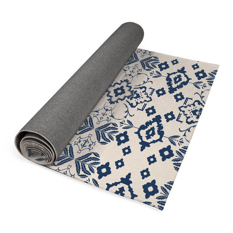 Block Outdoor Rug, Runner 2'6" x 8'