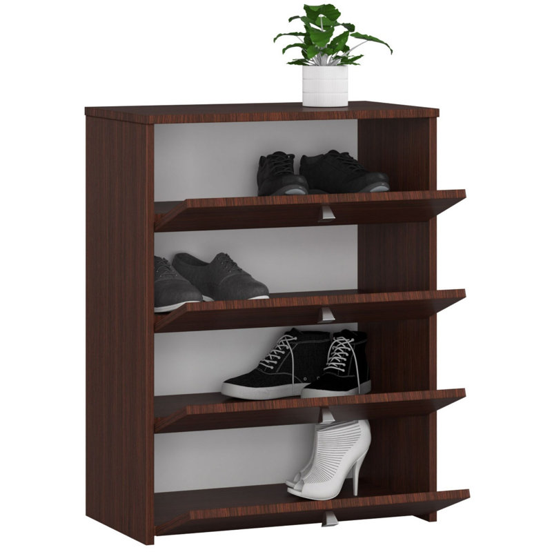 Furgeson 16 Pair Shoe Storage Cabinet, Wenge