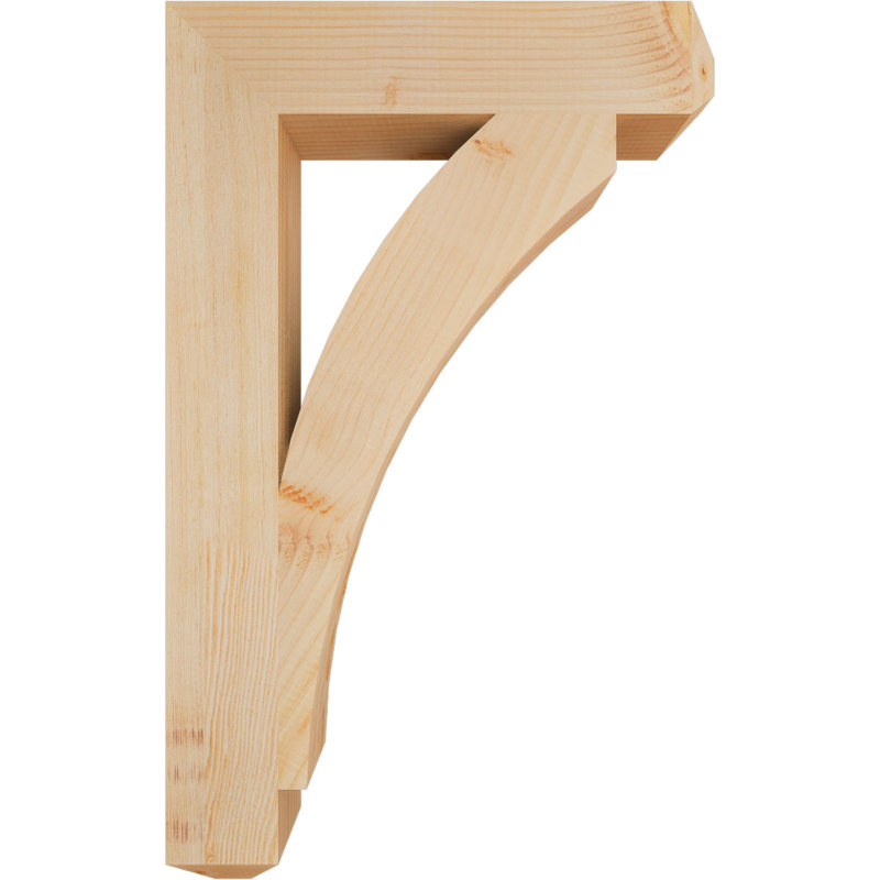 Support l 3 1/2 po x P 20 po x H 32 po Thorton Craftsman, Douglas (lisse), H 32 po x l 4 po x P 20 po