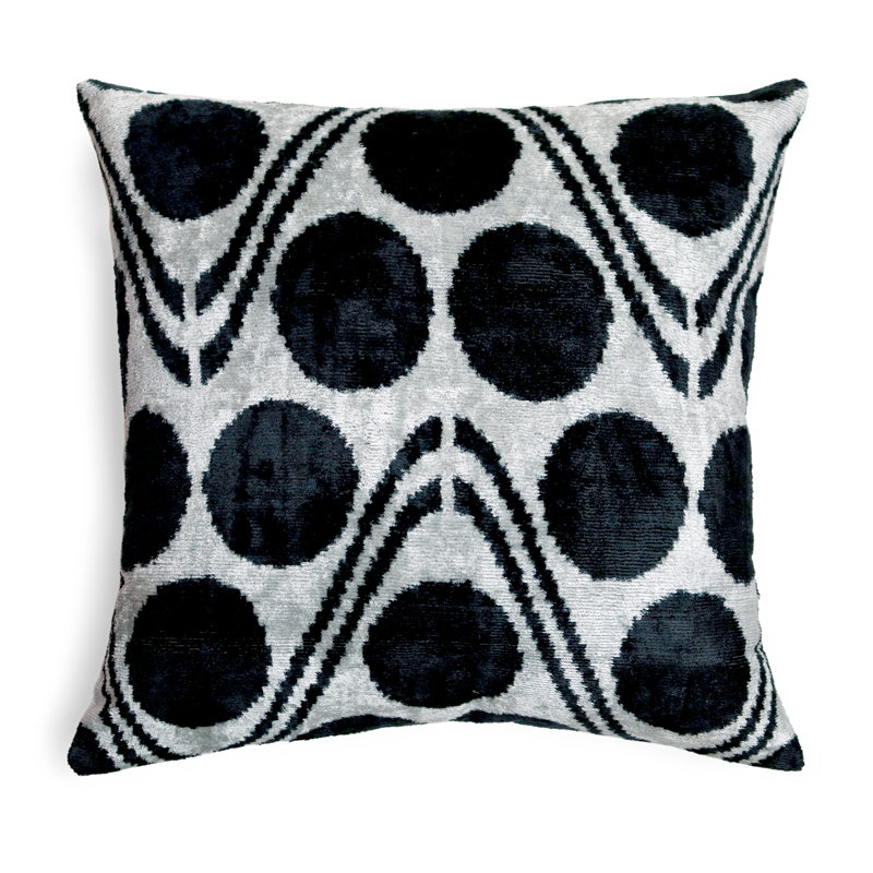 Coussin décoratif fait à la main avec coussin rembourré en duvet - 16 po x 16 po, H 16 po x l 16 po