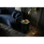 Table basse en marbre naturel, prisme hexagonal, finition polie brillante pour un style sophistiqué, 40 cm x 32 cm, luxueuse