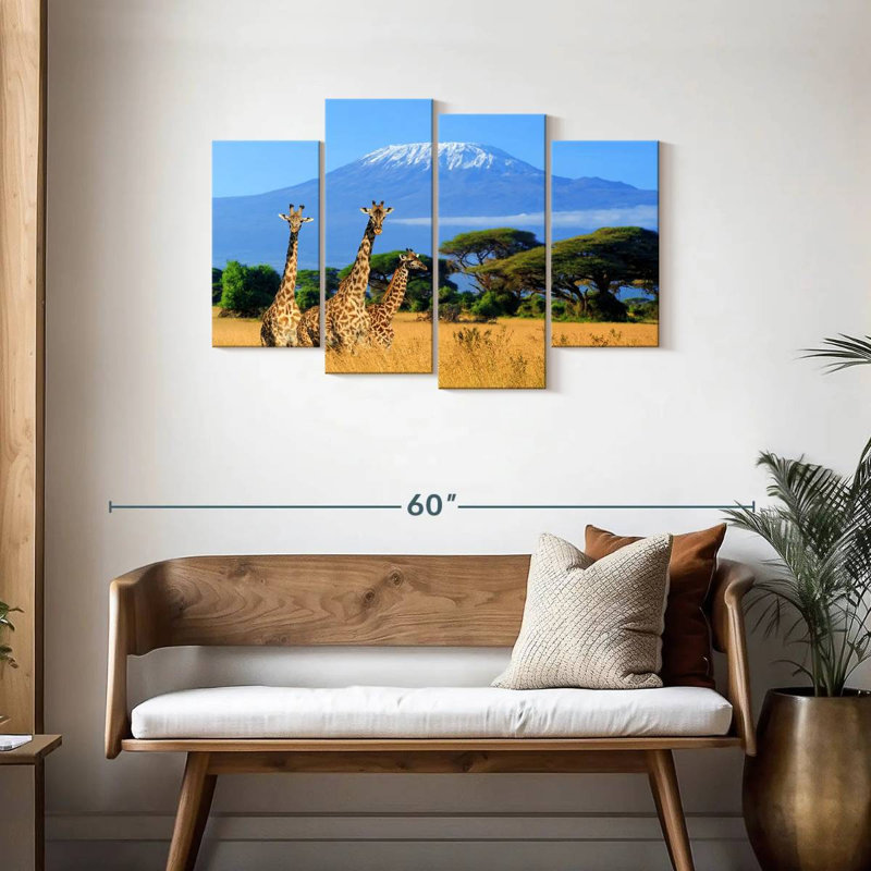 Girafes du Mont Kilimandjaro, H 27 po x l 43 po