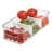 iDesign Recycled Plastic Crisp Large Divided Produce Storage with Handles, Clear Bin